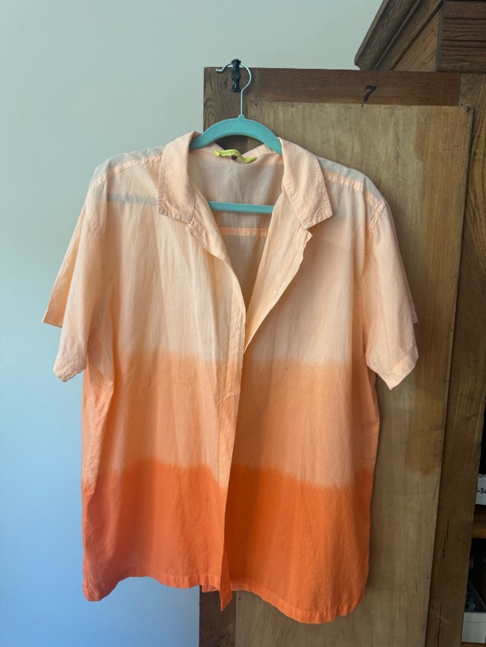 Orange sunset ombré top